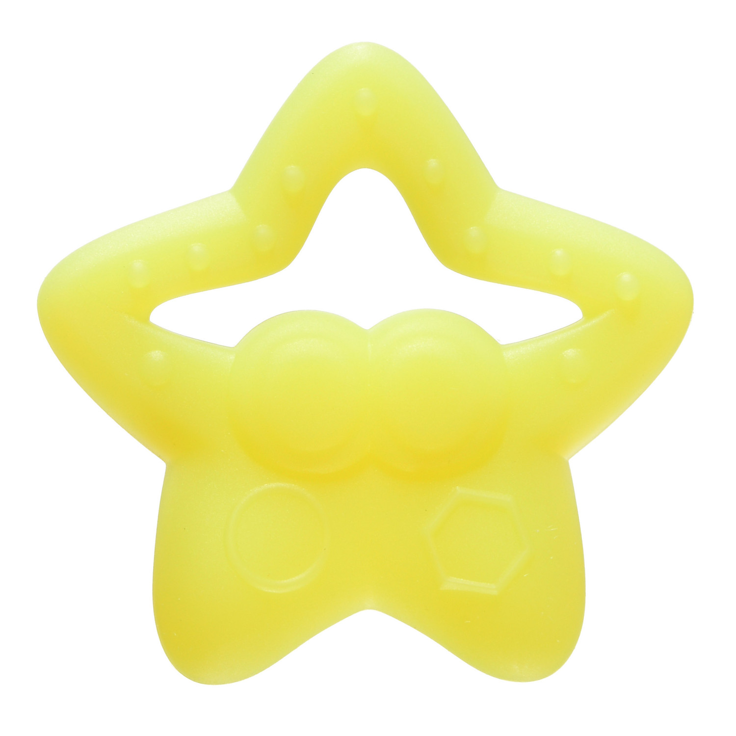 Прорезыватель силиконовый Star желтый