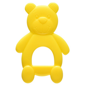 Прорезыватель силиконовый Bear желтый